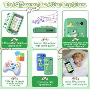 Kids Smartphone Toy for Girls 3-12 | Touch Screen, MP3, Dual Camera