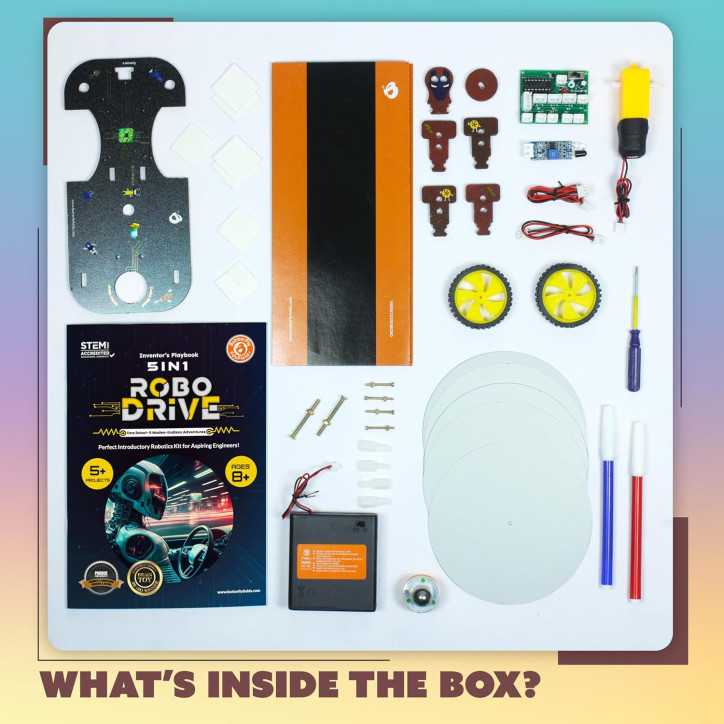 Kit STEM fun : 5 robots, capteurs intégrés, jeu éducatif parfait pour jeunes inventeurs en herbe Kit STEM fun : 5 robots, capteurs intégrés, jeu éducatif parfait pour jeunes inventeurs en herbe