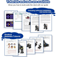 ACEBOTT STEM biped: fun programming, customizable moves, perfect for beginners & robot enthusiasts