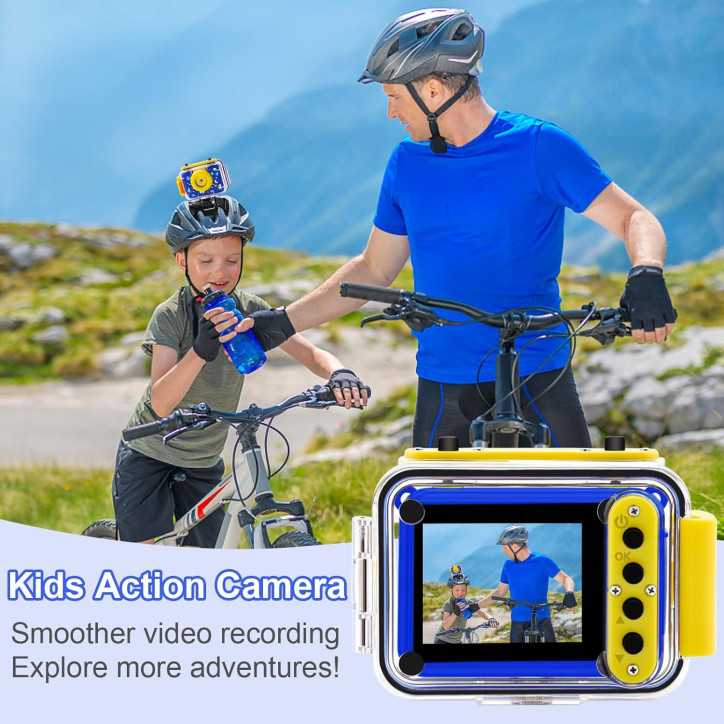 Appareil photo enfant étanche 20MP : selfies fun, vidéos HD & aventures sous-marines à chaque plongée Appareil photo enfant étanche 20MP : selfies fun, vidéos HD & aventures sous-marines à chaque plongée