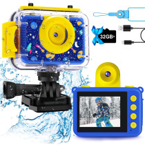 GKTZ Kids Waterproof Camera 1080P HD – Perfect Gift for Ages 3-12