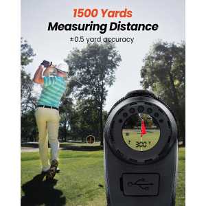 Master your course with this laser GPS rangefinder, adjustable slope & long-lasting USB-C battery