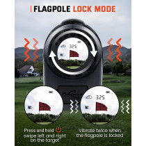 Golf Rangefinder with Slope 1500 Yards - High Precision, USB-C Rechargeable