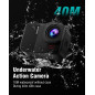Capture every adventure: 4K action cam, 10m waterproof & 8x digital zoom Capture every adventure: 4K action cam, 10m waterproof & 8x digital zoom
