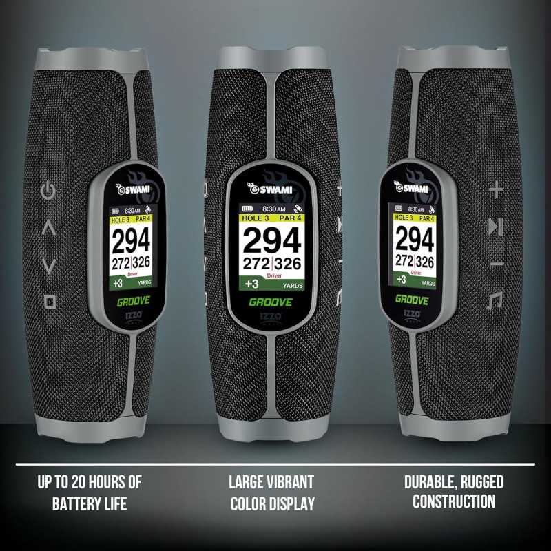 Izzo Golf Swami Groove GPS Speaker – No App or Subscription Needed