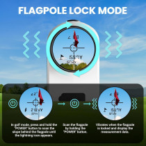 Overmont Télémètre Golf 1200y Slope Rechargeable 6.5x