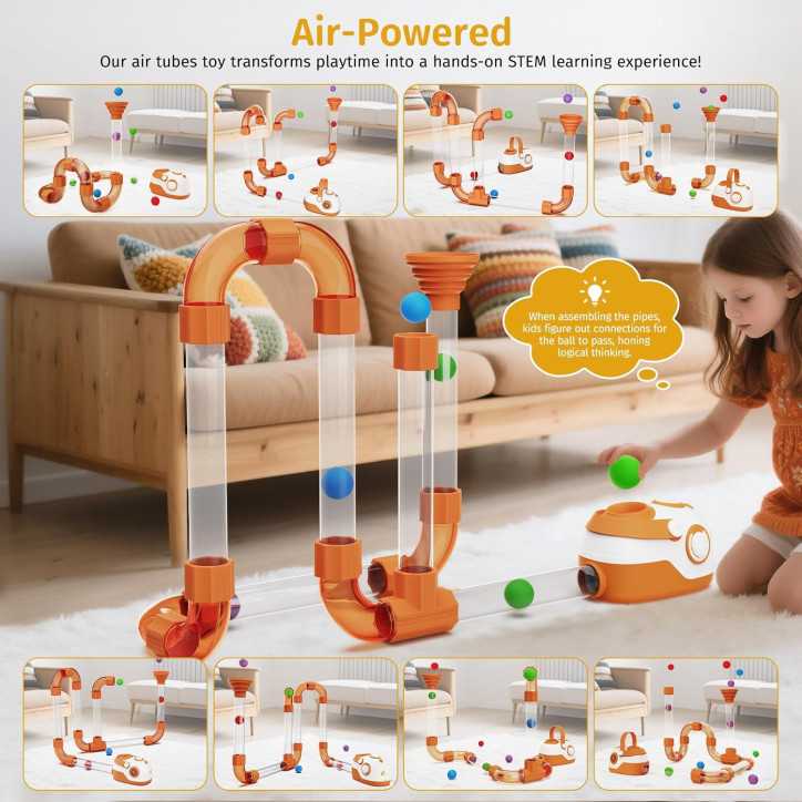 Tubes STEM magiques : construis, écoute, joue ! Musical, rechargeable, sans écran, sécurité totale dès 3 ans Tubes STEM magiques : construis, écoute, joue ! Musical, rechargeable, sans écran, sécurité totale dès 3 ans