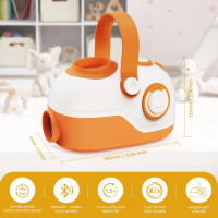 Endless building, music on! Air tube STEM toy, Bluetooth speaker, long battery, safe and rechargeable play