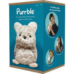 Purrble Companion: Calming Plush Toy with Heartbeat & Soothing Purr
