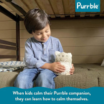Purrble Companion: Calming Plush Toy with Heartbeat & Soothing Purr