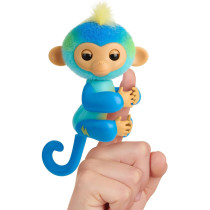 Singe Bébé Interactif 2023 Leo Bleu – 70+ Sons & Réactions
