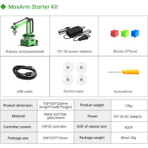 MaxArm : Devenez l’ingénieur de demain ! Bras robotique intelligent.Imaginez, programmez et expérimentez sans limites !