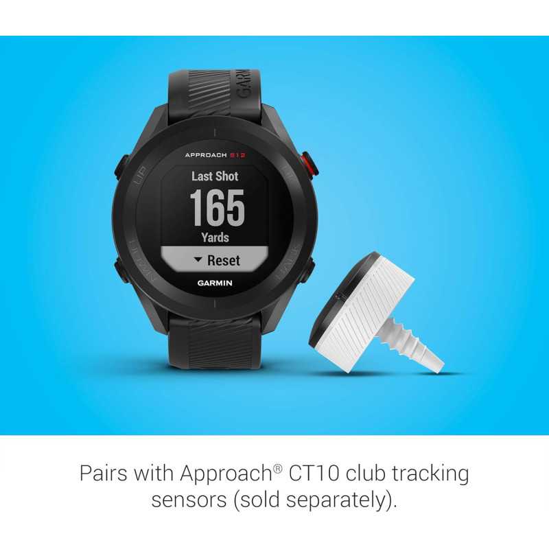 Garmin Approach S12 - Montre GPS Golf, 42k+ Parcours, Noir