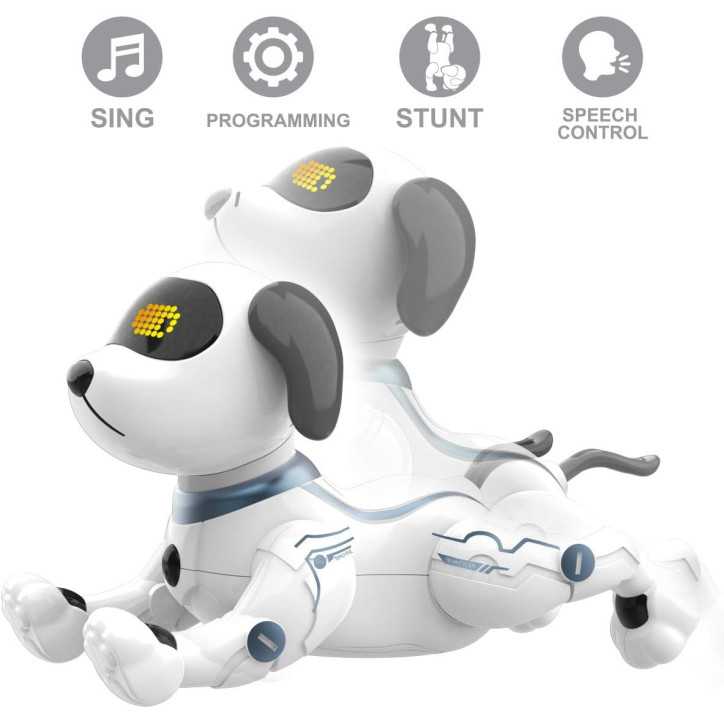 Maître des commandes : ton chien robot parle, danse et t’écoute, pour des moments inoubliables en famille ! Maître des commandes : ton chien robot parle, danse et t’écoute, pour des moments inoubliables en famille !