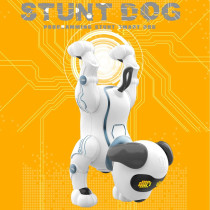 Fisca Remote Control Robotic Dog Toy with Voice & Stunt Controls for Kids
