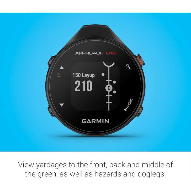 Garmin Approach G12 GPS Golf, 42k+ Parcours Préchargés