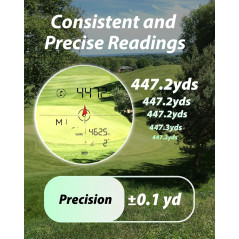 Gogogo Sport Vpro ZeroIn Golf Range Finder 2500 Yards with Slope