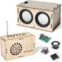 Science en musique : kit radio + haut-parleur DIY, facile, sûr, réel, cadeau idéal pour petits curieux et créatifs