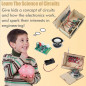 Science en musique : kit radio + haut-parleur DIY, facile, sûr, réel, cadeau idéal pour petits curieux et créatifs