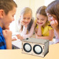 Science en musique : kit radio + haut-parleur DIY, facile, sûr, réel, cadeau idéal pour petits curieux et créatifs