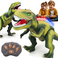 STEAM Remote Control Dinosaur Toy with Light, Sound & Dancing Robot