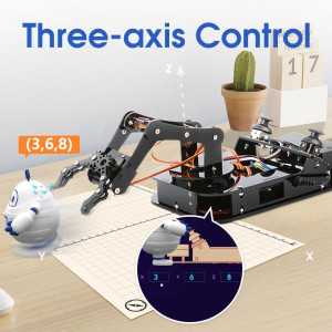 4 DOF ESP32 Robotic Arm Kit for Kids & Teens | STEM DIY Robot Toy