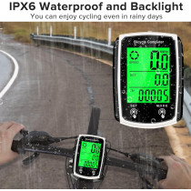 Bike Computer & Odometer Wired Speedometer with LCD & Multi-Functions
