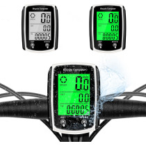 Compteur vélo filaire LCD MPH/KM/h avec fonctions multiples
