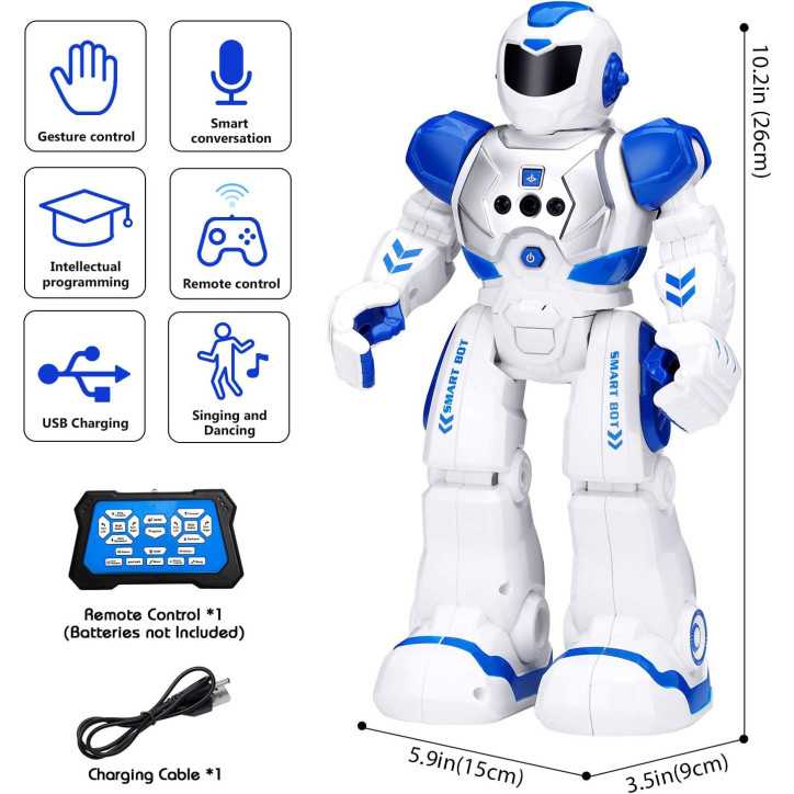 Perfect gift: the smart robot that entertains, teaches & inspires kids from age 6 Perfect gift: the smart robot that entertains, teaches & inspires kids from age 6