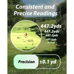 Gogogo Sport Vpro ZeroIn Golf Range Finder 2500 Yards with Slope