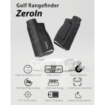 Gogogo Sport Vpro ZeroIn Golf Range Finder 2500 Yards with Slope