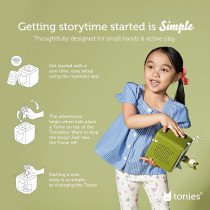 Toniebox Starter Set with Playtime Puppy - Green Audio Player for Kids