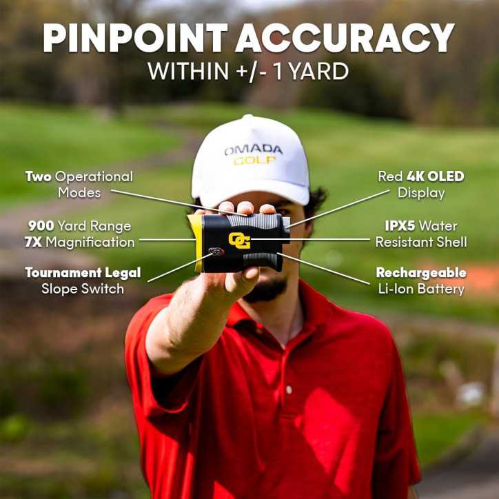 Your ultimate golf ally: Atlas with 7x zoom, 900-yard range, and slope adjustment