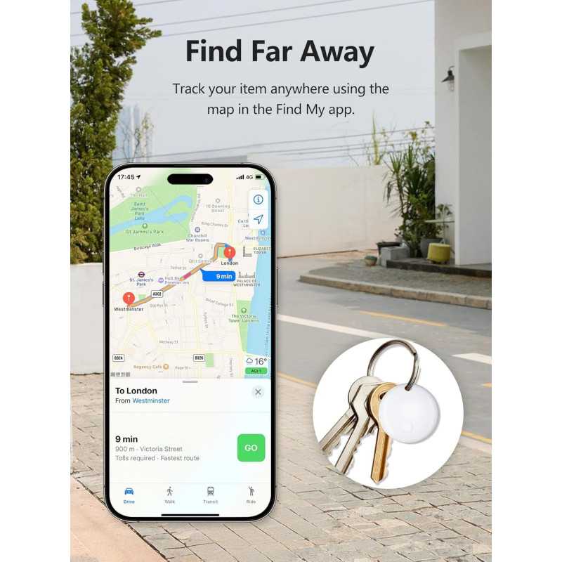 Tracker Tags 4 Pack pour Apple Find My – Localisateur Intelligent