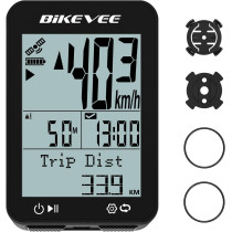 Wireless GPS Bike Computer with Auto Start/Stop & Waterproof IPX7