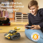 The perfect fun & educational gift: programmable robot with LED eyes and 5 models The perfect fun & educational gift: programmable robot with LED eyes and 5 models