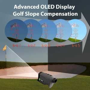 Gogogo Sport Vpro Gen 2 Golf Laser Rangefinder – 1200/2500Y, OLED, Flaglock