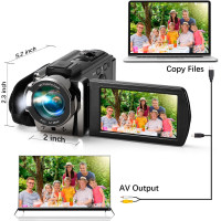 Immortalisez vos moments : caméra HD 1080P 24MP compacte et polyvalente