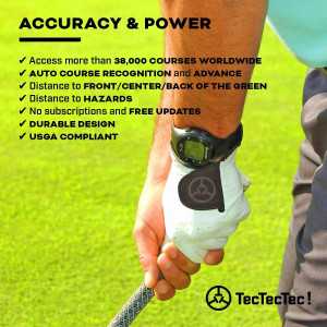 TecTecTec ULT-G Golf GPS Watch - Lightweight, Durable, Multi-Functional