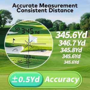Golf Range Finder with Slope & 7X Magnification, 1200 Yards Rechargeable