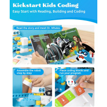 WhalesBot C3 Pro : Robot éducatif programmable 12-en-1 pour enfants