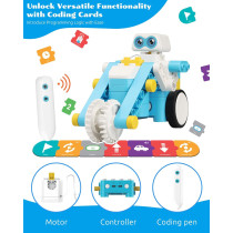 WhalesBot B3 Pro : Kit Robot STEM 24-en-1 pour Enfants 4-6 ans