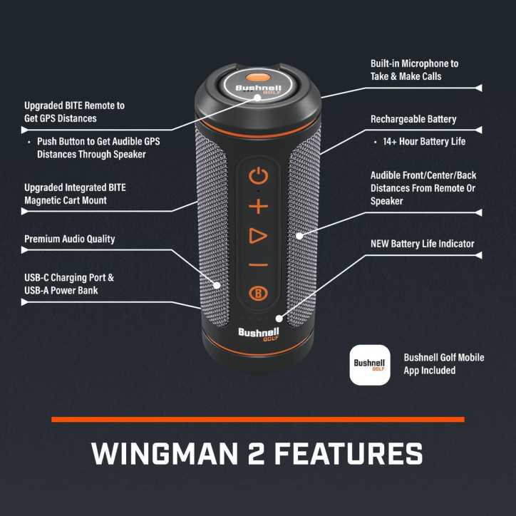 Haut-parleur golf intelligent Wingman 2 : distances précises et ambiance garantie à chaque trou Haut-parleur golf intelligent Wingman 2 : distances précises et ambiance garantie à chaque trou
