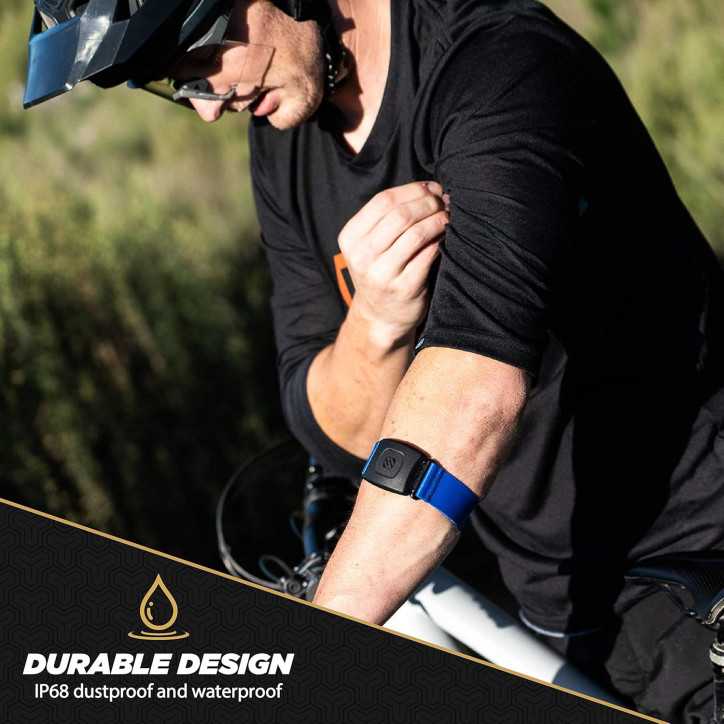 Scosche Rhythm R+2.0 : Moniteur de fréquence cardiaque étanche avec Bluetooth & ANT+ pour entraînement précis