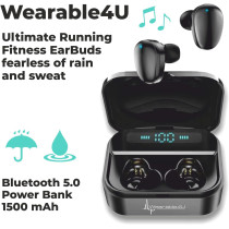 Wearable4U Bushnell Wingman GPS Bluetooth & Écouteurs Noir