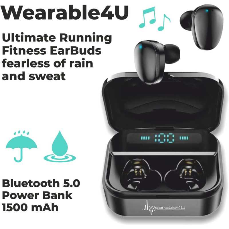 Wearable4U Bushnell Wingman GPS Bluetooth & Écouteurs Noir