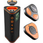 Wearable4U Bushnell Wingman View Golf GPS + Ultimate Black Earbuds & Wall/Car Charger Bundle