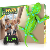 Wall Climbing Remote Control Chameleon Toy for Kids 3-12 with Lights