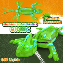 Wall Climbing Remote Control Chameleon Robot Toy with 360° Rotation, Rechargeable RC Car for Kids 3-12