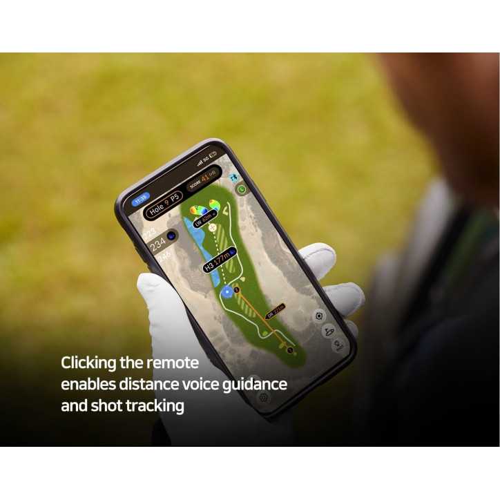 GOLFBUDDY Voice XL GPS Golf Speaker 20W, Télécommande Clip, Étanche IPX6, Autonomie 10h, Fixation Chariot